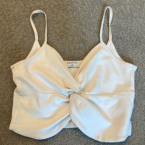 Babaton White Crop Top Size xs
